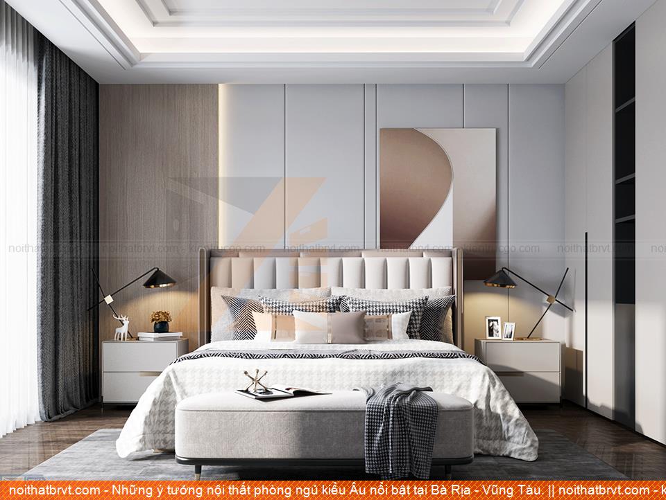 Những ý tưởng nội thất phòng ngủ kiểu Âu nổi bật tại Bà Rịa - Vũng Tàu.