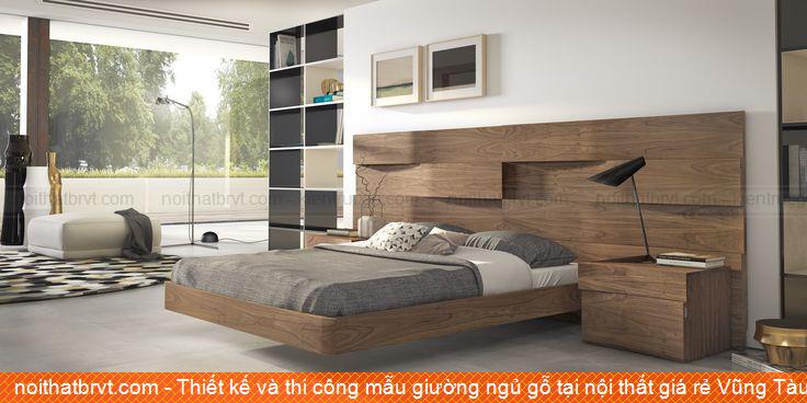 Thiết kế và thi công mẫu giường ngủ gỗ tại nội thất giá rẻ Vũng Tàu
